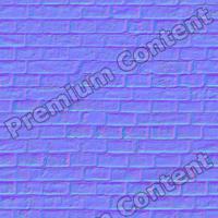 seamles wall bricks normal map 0010